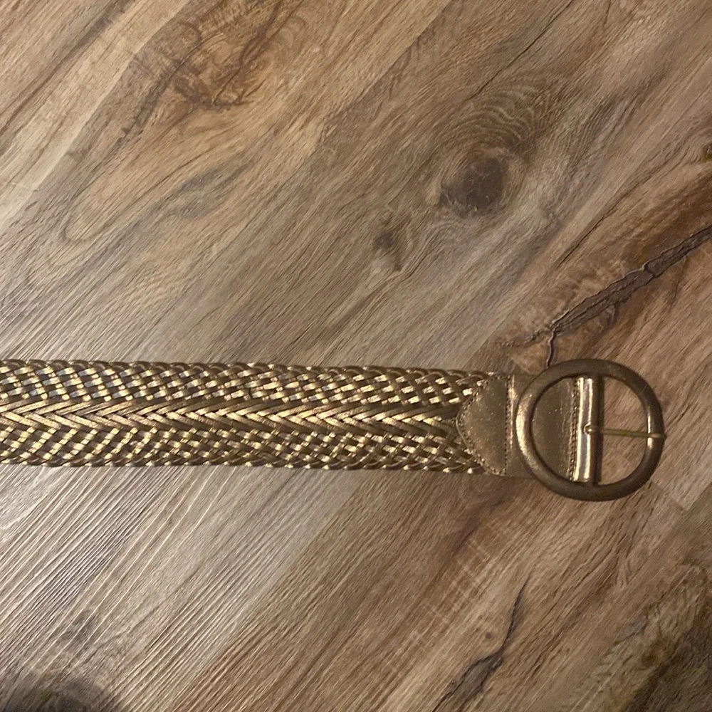 Y2K Genuine Leather Wide Woven Belt
